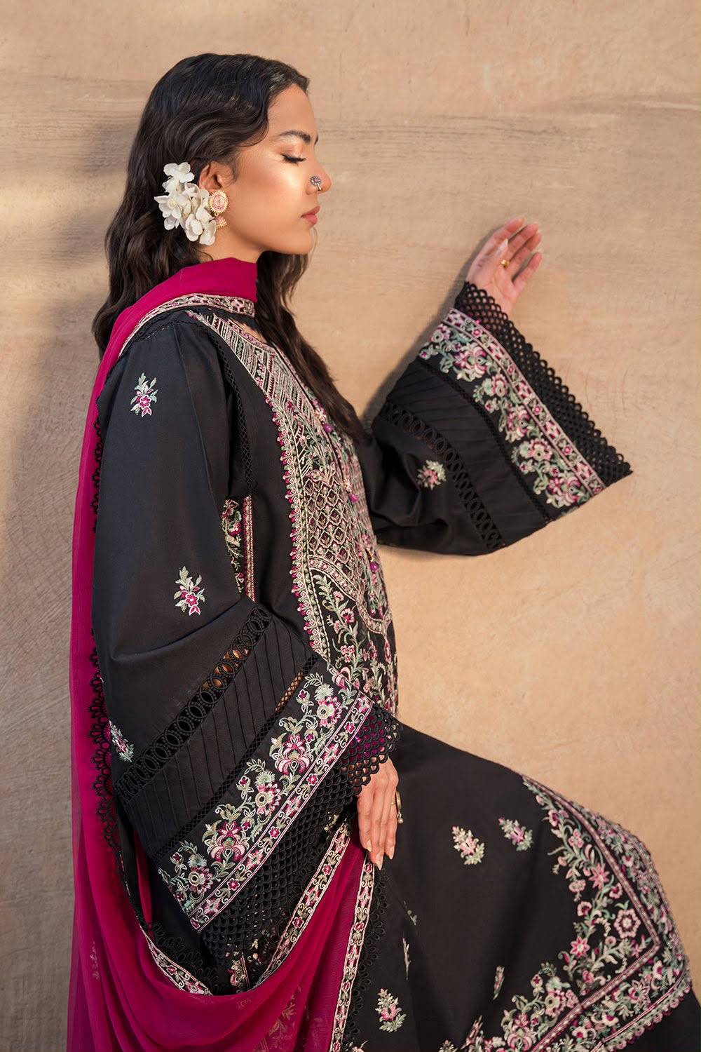 ZAROPOSH LUXURY DHANAK COLLECTION 3PC HIT CODE 9038