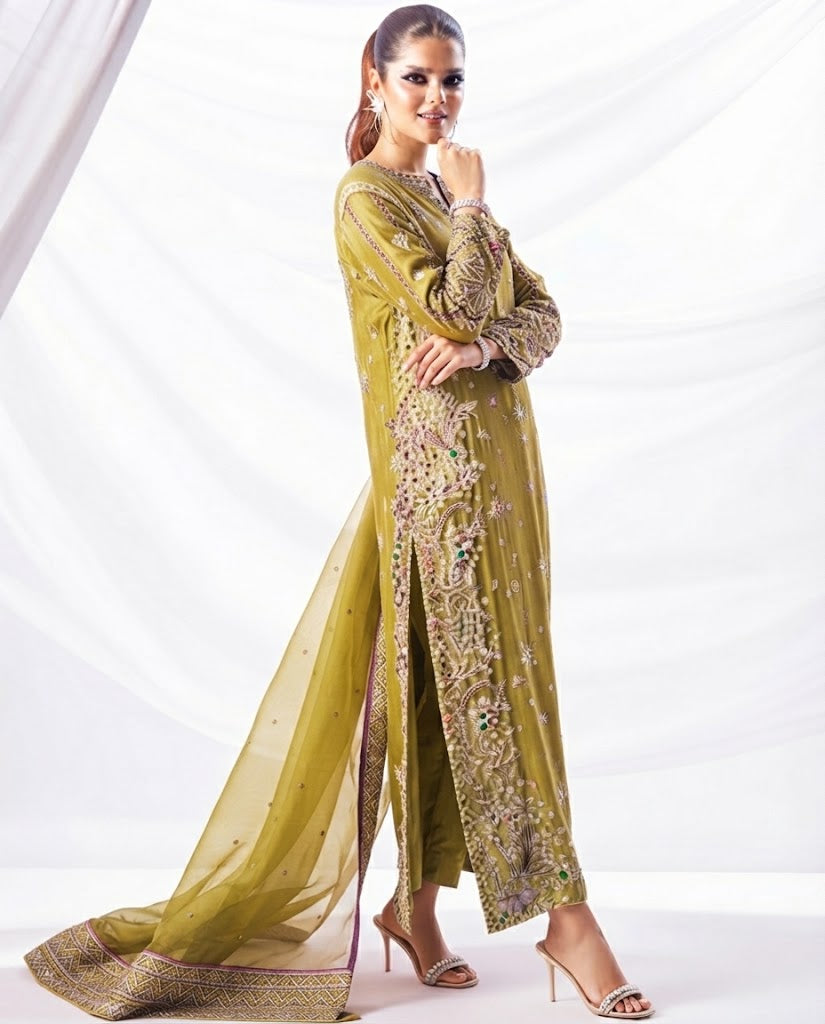 Sufuse Raw Silk 3PC Dress – Hit Code