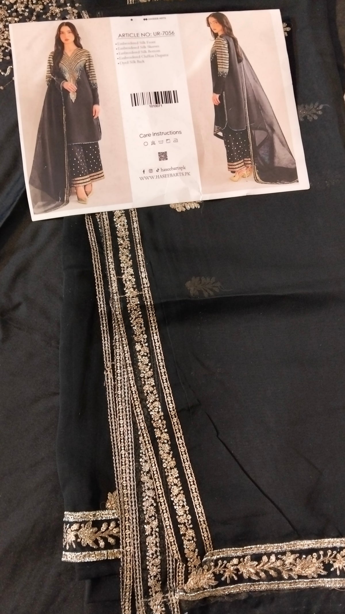 Jazmin Silk Embroided 3pc Hit Code