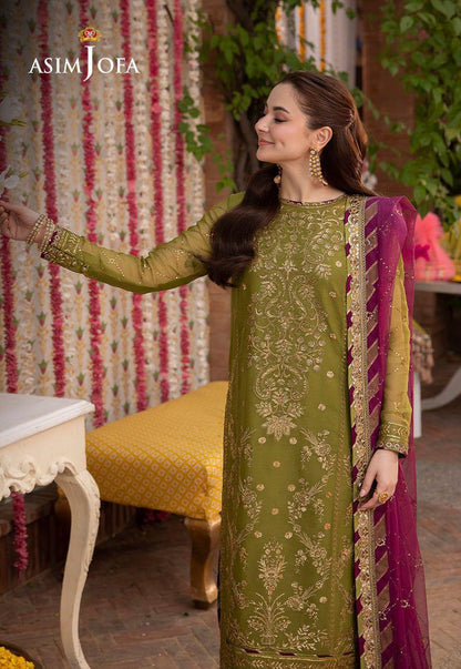 ASIM JOFA CHIFFON 3PC UNSTICHED HIT CODE