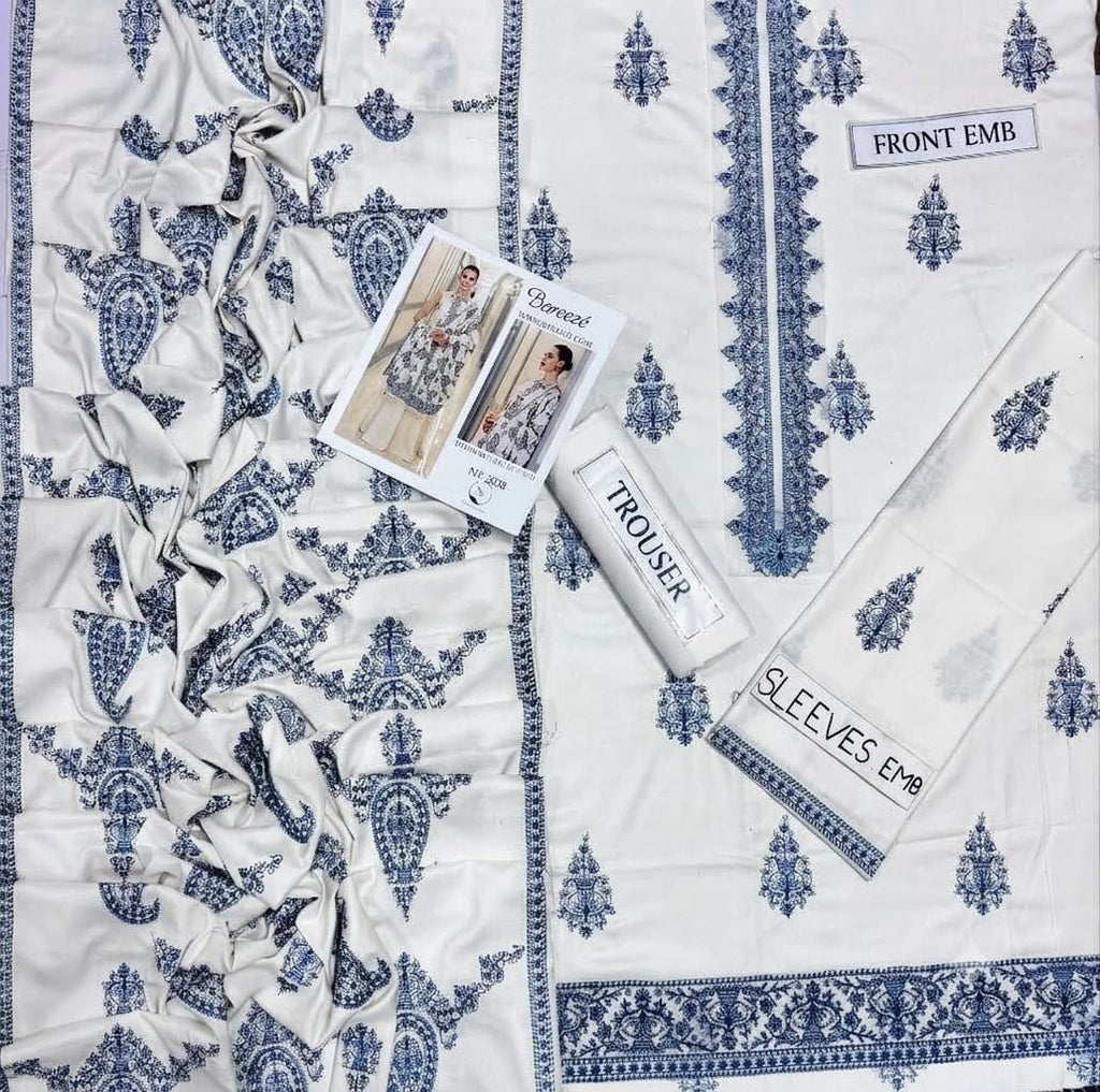 BAREEZE Luxury Dhanak Collection 3PC – Hit Code