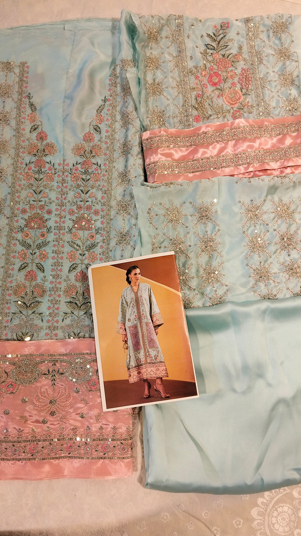 Ethnic Hit code silk print 2pc