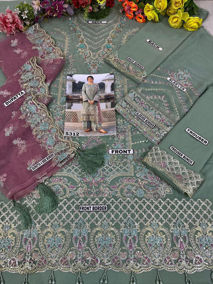 IMROZIA CHIFFON/NET WEDDING WEAR 3PC HIT CODE