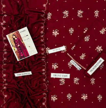 GULAAL DHANAK WINTER COLLECTION 3PC HIT CODE