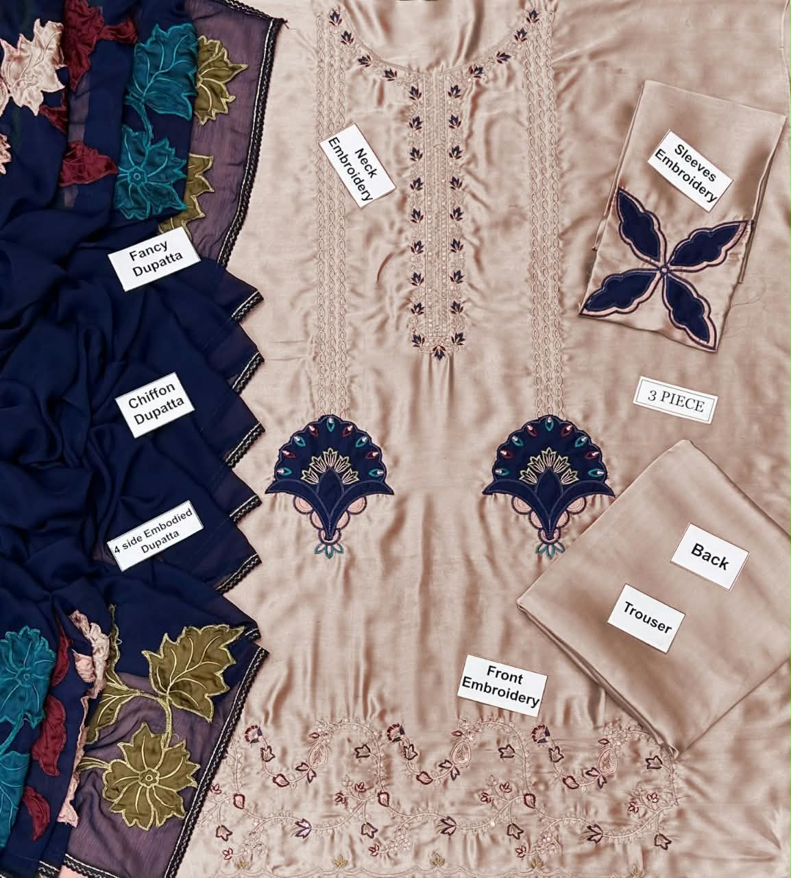FAIZA REHMAN LUXURY SILK PRINT COLLECTION 3PC HIT CODE