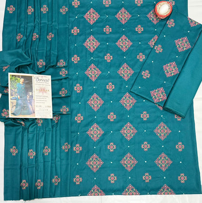 BAREEZE LUXURY DHANAK COLLECTION 3PC HIT CODE 6188
