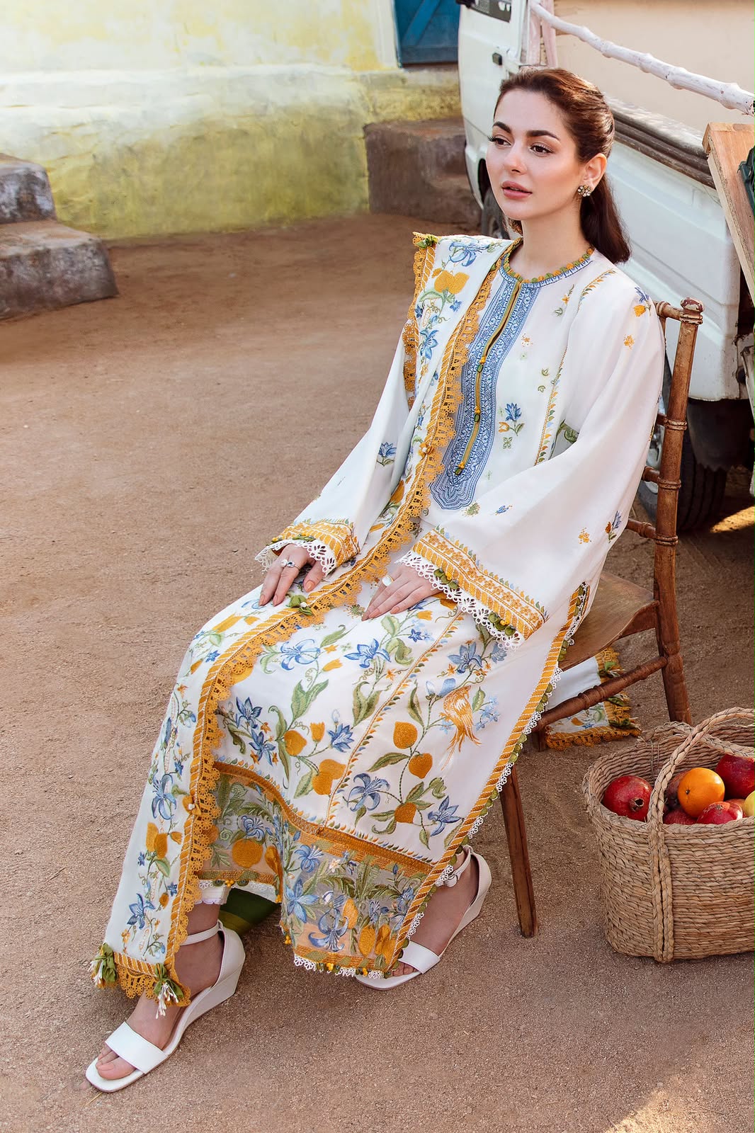QALAMKAR LUXURY DHANAK COLLECTION 3PC HIT CODE 9050
