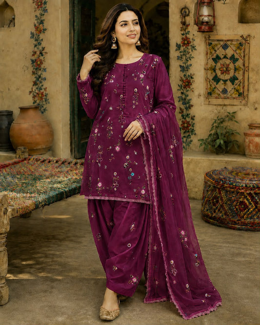 Bareeze All Over Embroided 3pc Hit Code