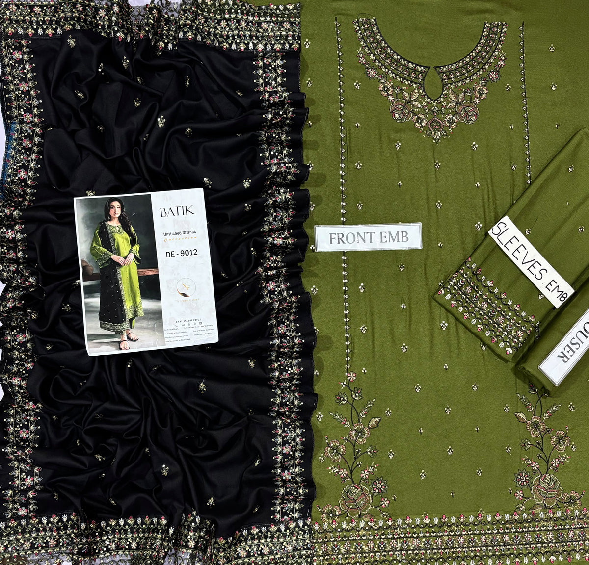 BATIK DHANAK COLLECTION 3PC HIT CODE