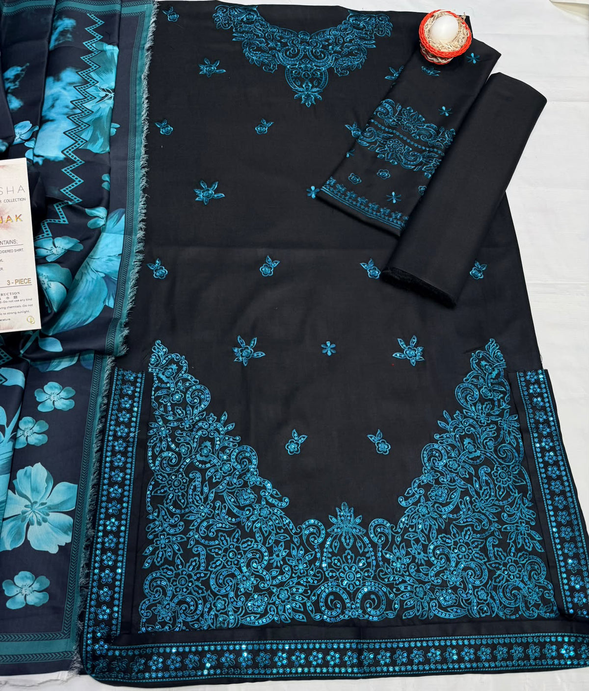 _FARASHA DHANAK COLLECTION 3PC HIT CODE 6159