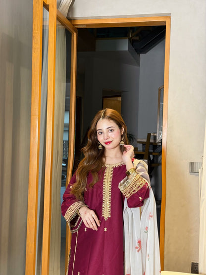 PREET PRET LUXURY DHANAK COLLECTION 3PC HIT CODE
