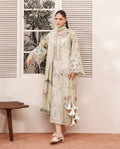 Barooque Embroided Silk print 3pc Hit Code 4410