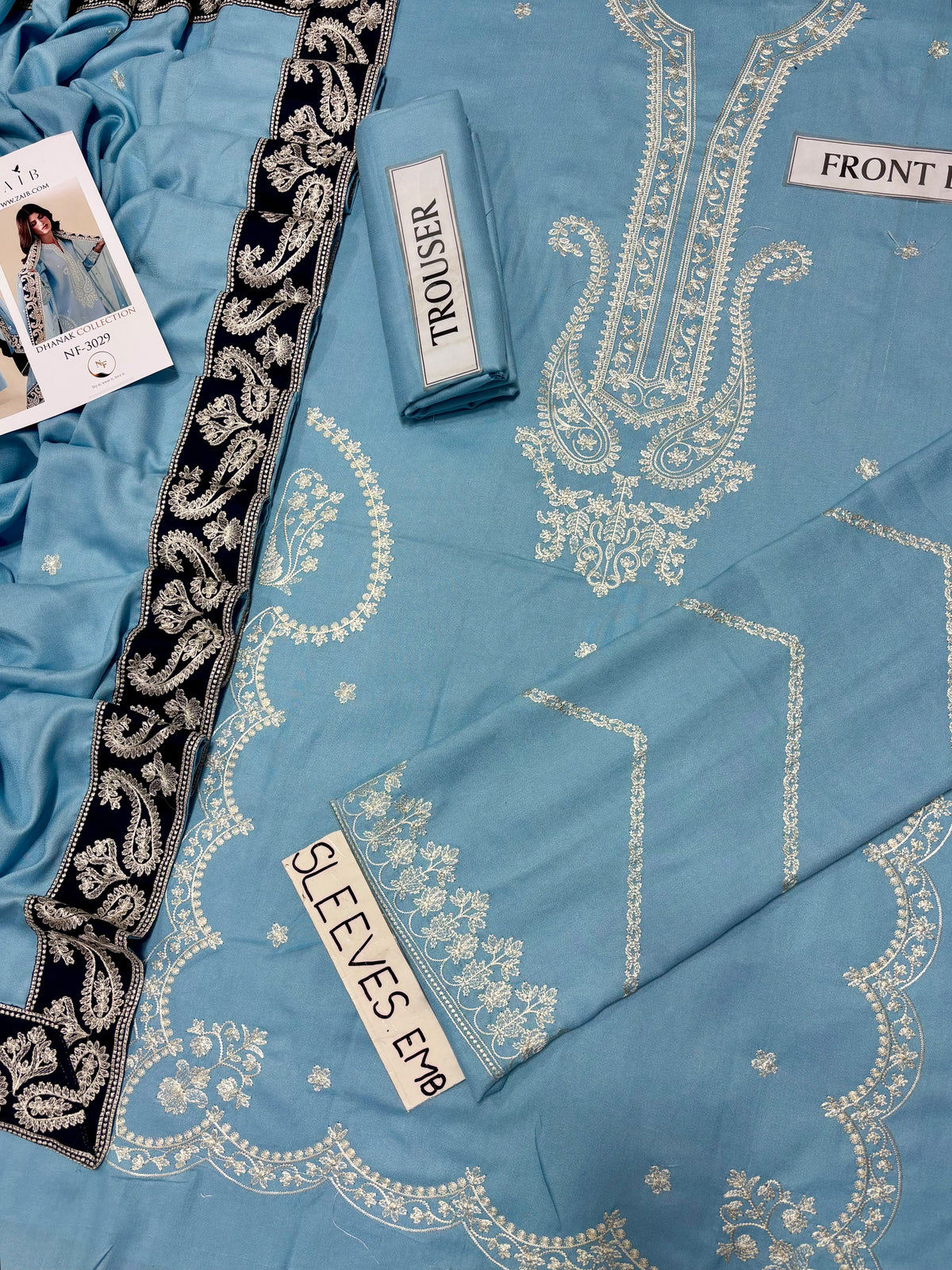 ZAIB DHANAK COLLECTION 3PC HIT CODE