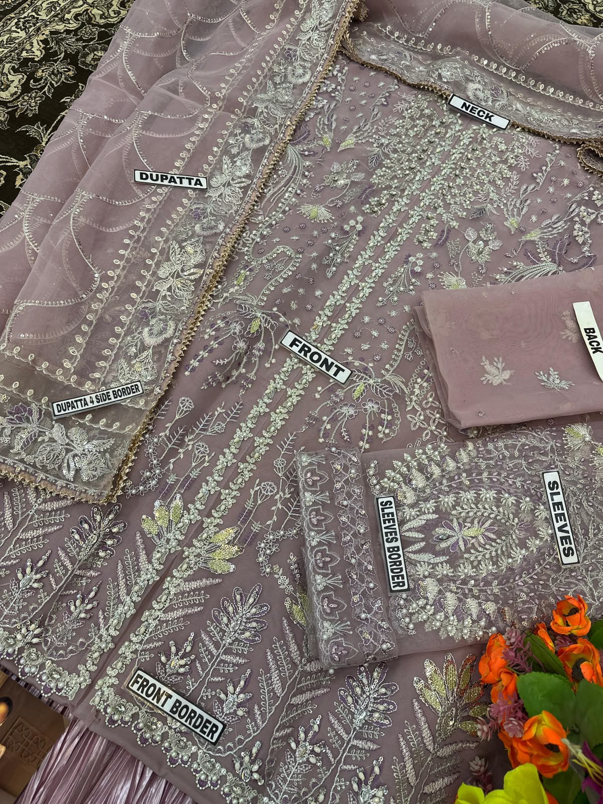 SORAYA ORGANZA WEEDING WEAR 3PC HIT CODE