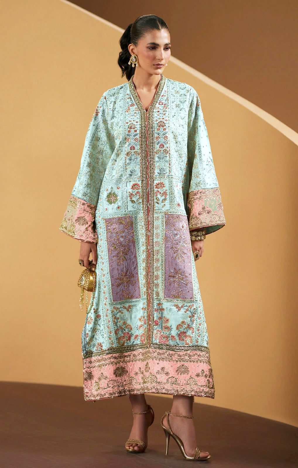 Ethnic Hit code silk print 2pc