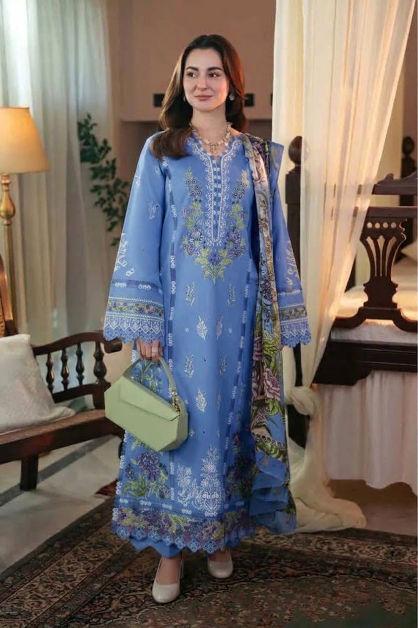 QALAMKAR LUXURY DHANAK COLLECTION 3PC HIT CODE 480